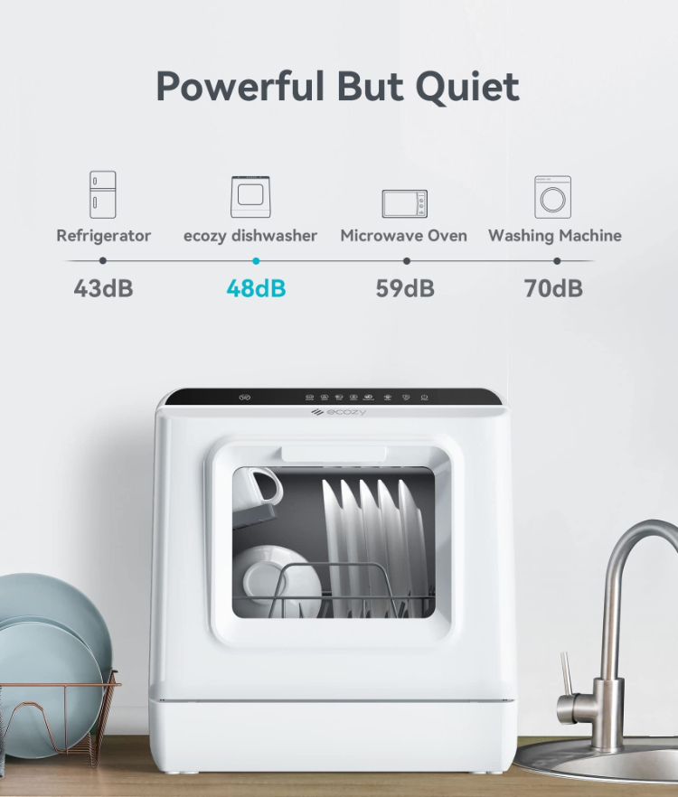 Portable Dishwasher With Water Tank - 에코지 휴대용 미니 식기세척기 (5L 물탱크,