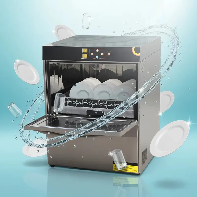 Commercial Undercounter Dishwasher - 소규모 및 중규모 호텔에 적합한, 물과